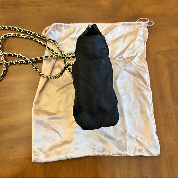 Vintage PRADA Tessuto Nylon Quilted Evening Bag - Black - Picture 6 of 17